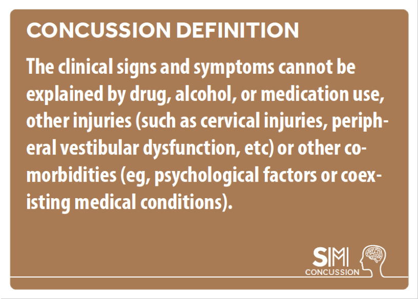 Concussion is a diagnosis of exclusion